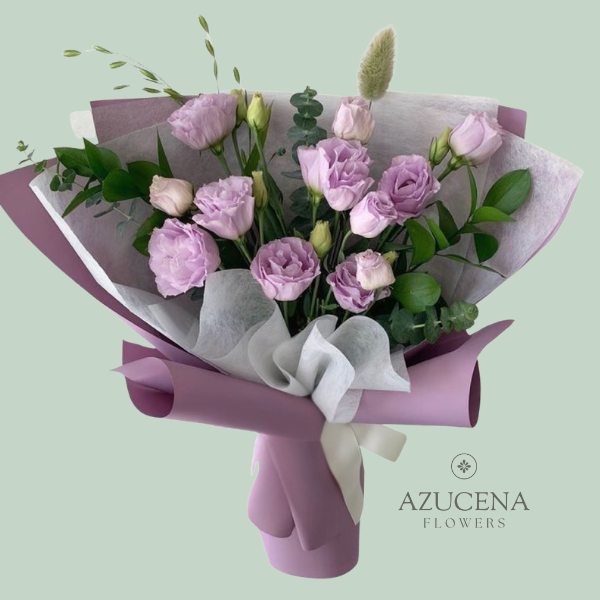 Ramo con Lisianthus Lilas