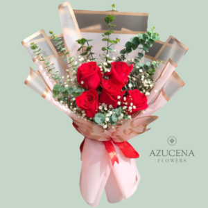Ramo con 5 Rosas Rojas