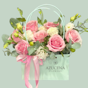 Cartera con Rosas Rosadas