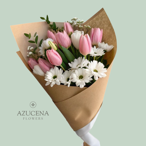 Ramo con Tulipanes Rosados