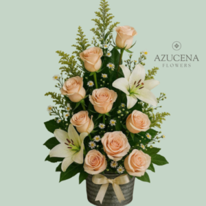 Arreglo con Rosas y Lirios