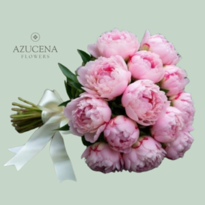 Ramo de Novia con 15 Peonias