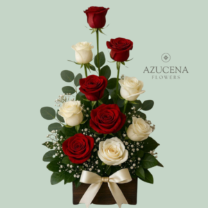 Arreglo con Rosas Bicolor