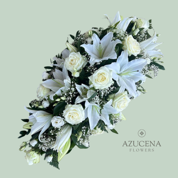 Cubre Urnas de Rosas y Liliums