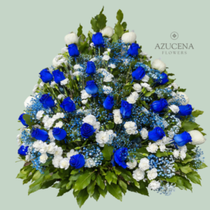 Arrimo con Rosas Azules