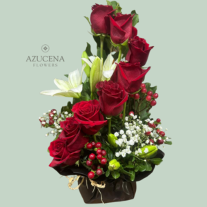 Arreglo con Rosas en Escala