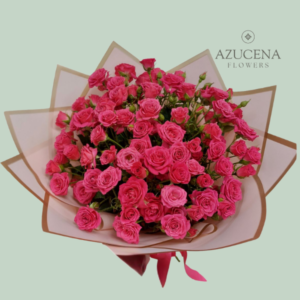 Ramo con Mini Rosas Fucsias