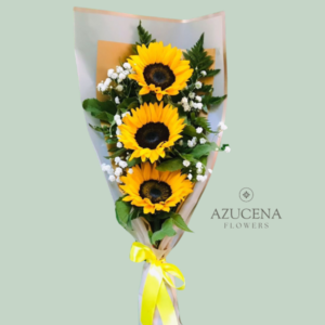 Ramo Extendido con 3 Girasoles