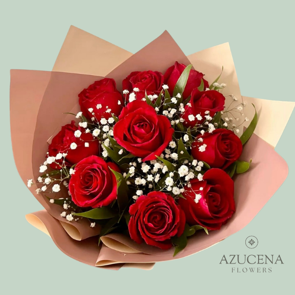 10 Rosas en Ramo