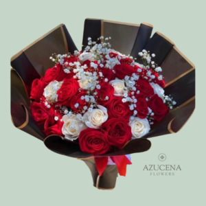 Ramo Buchon de Rosas Bicolor