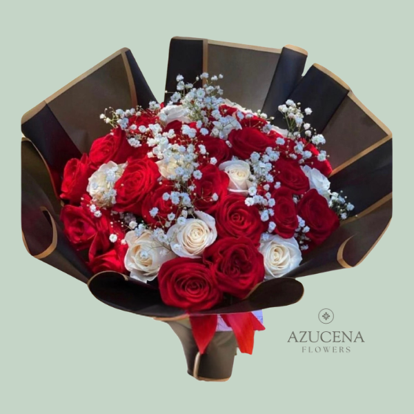 Ramo Buchon de Rosas Bicolor