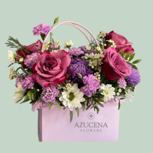 Cartera con Rosas Lilas
