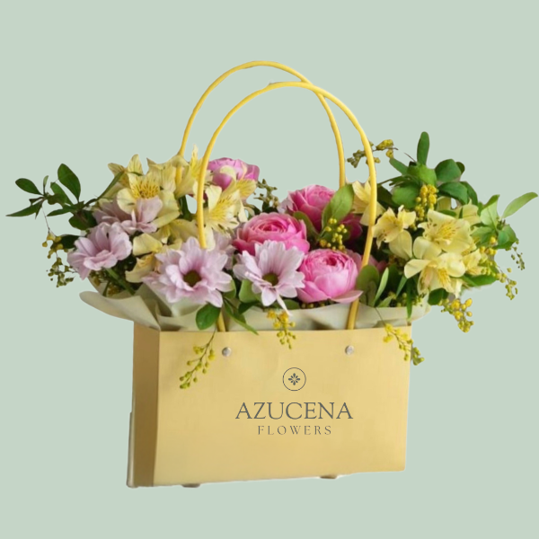Cartera con Peonias